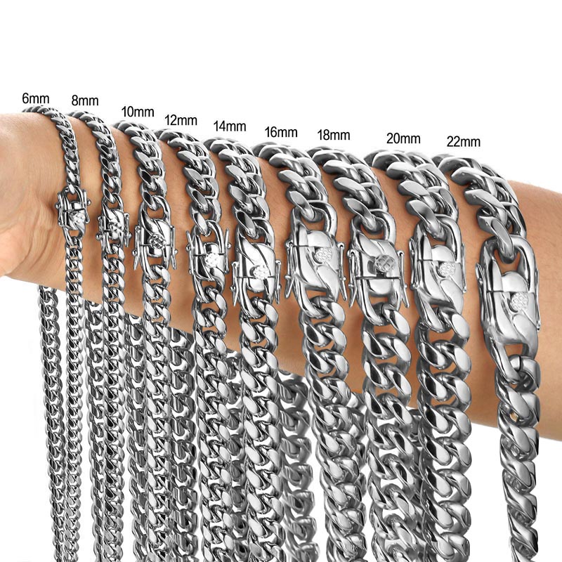 Butterfly Clasp Deployant - 316L paslanmaz çelik Miami boş küba