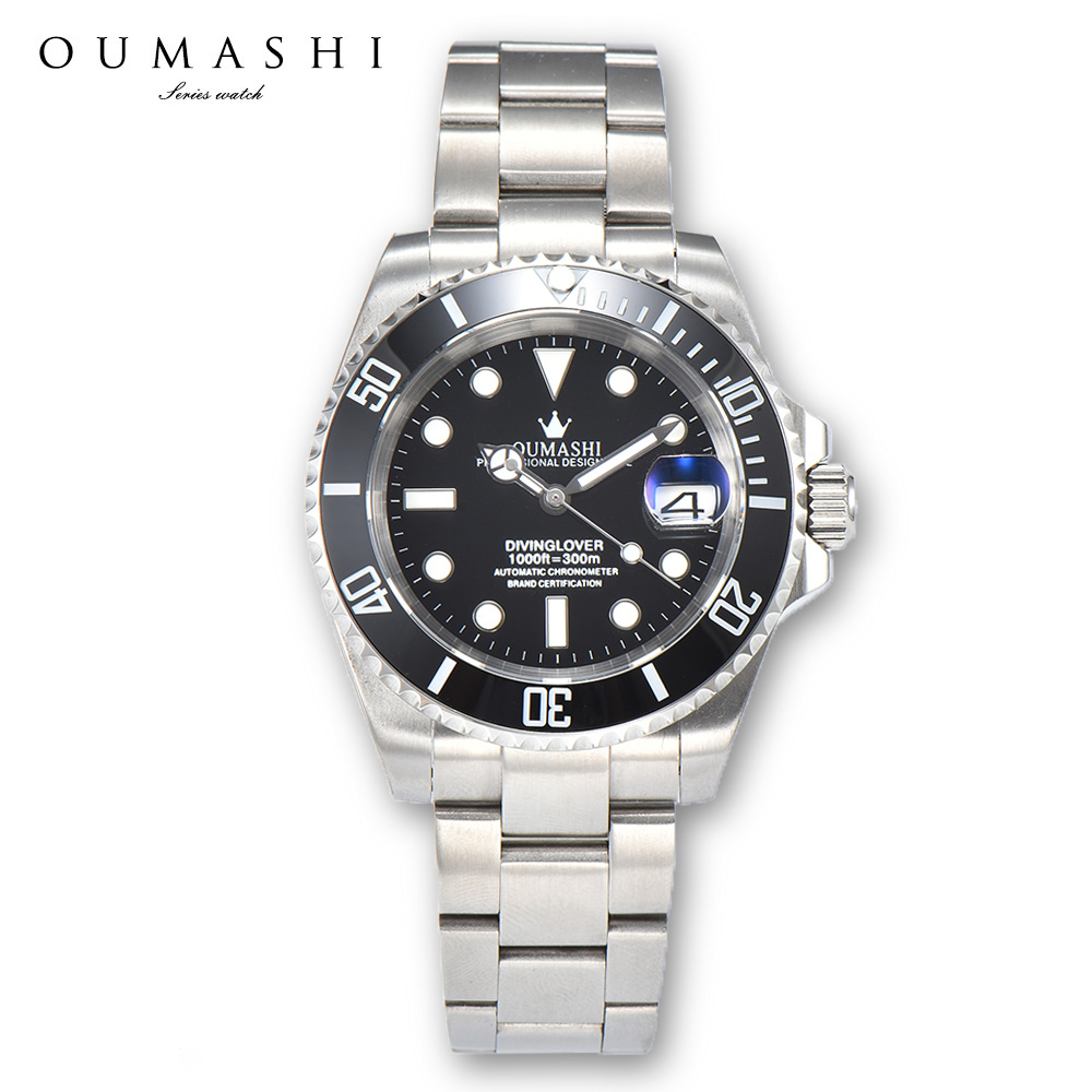 Stainless Bracelet Diver - 40mm saat Otomatik mekanik saat Paslanmaz