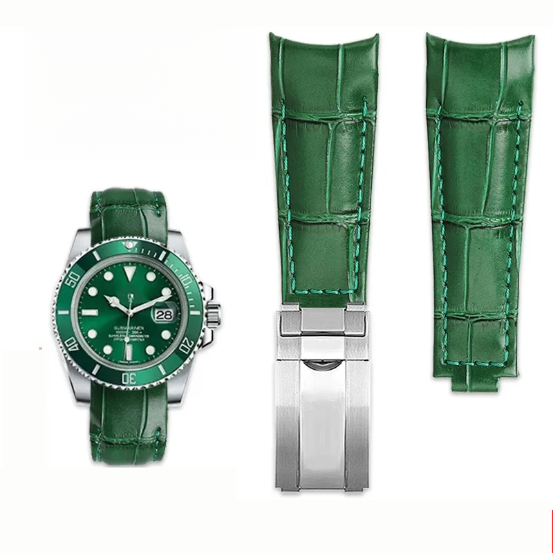 Rolex Watch Submariner - Orijinal Stil Kavisli uç saat kayışı