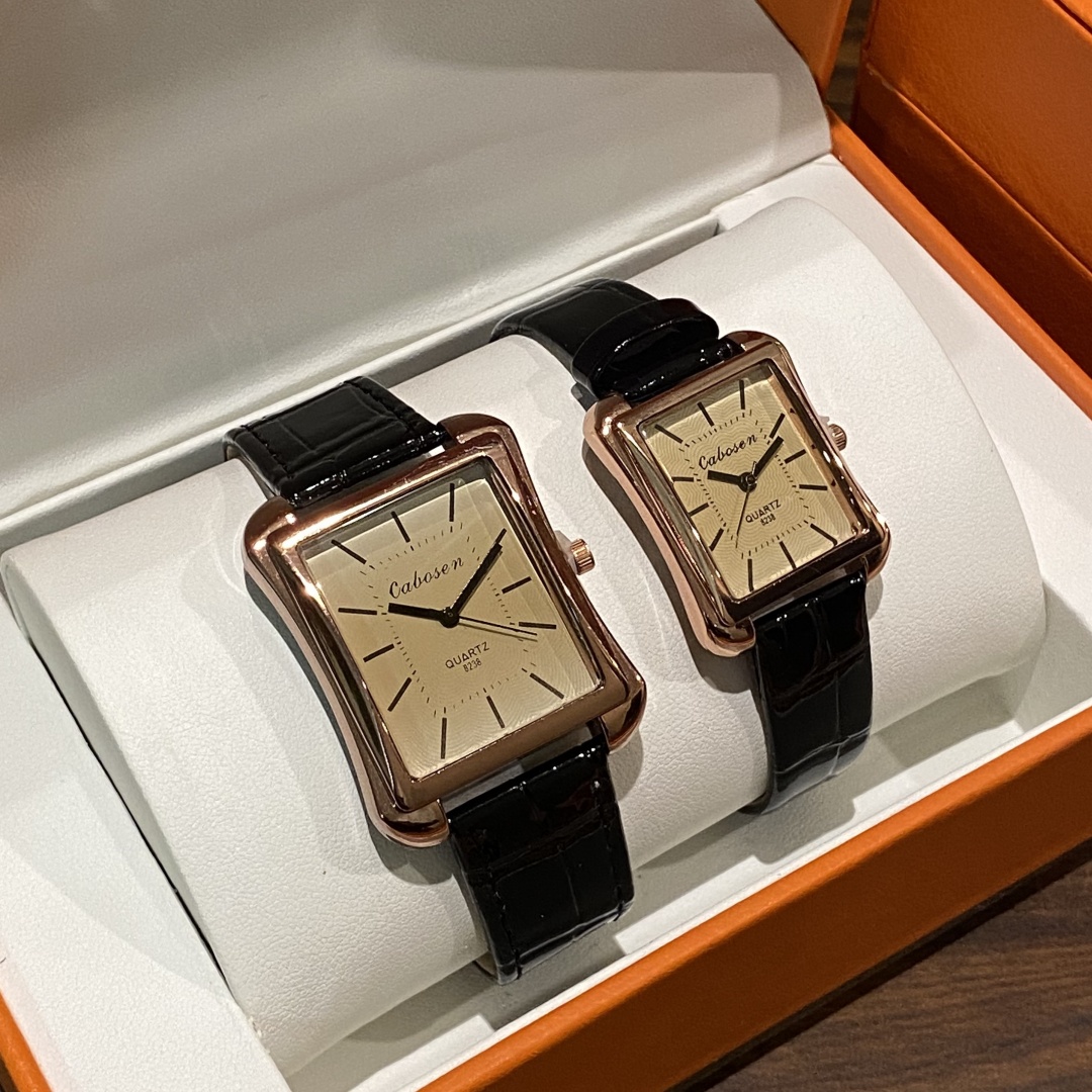 Leather Watch Band Men - Sevgili saati Kuvars Hareketi İş Kadın