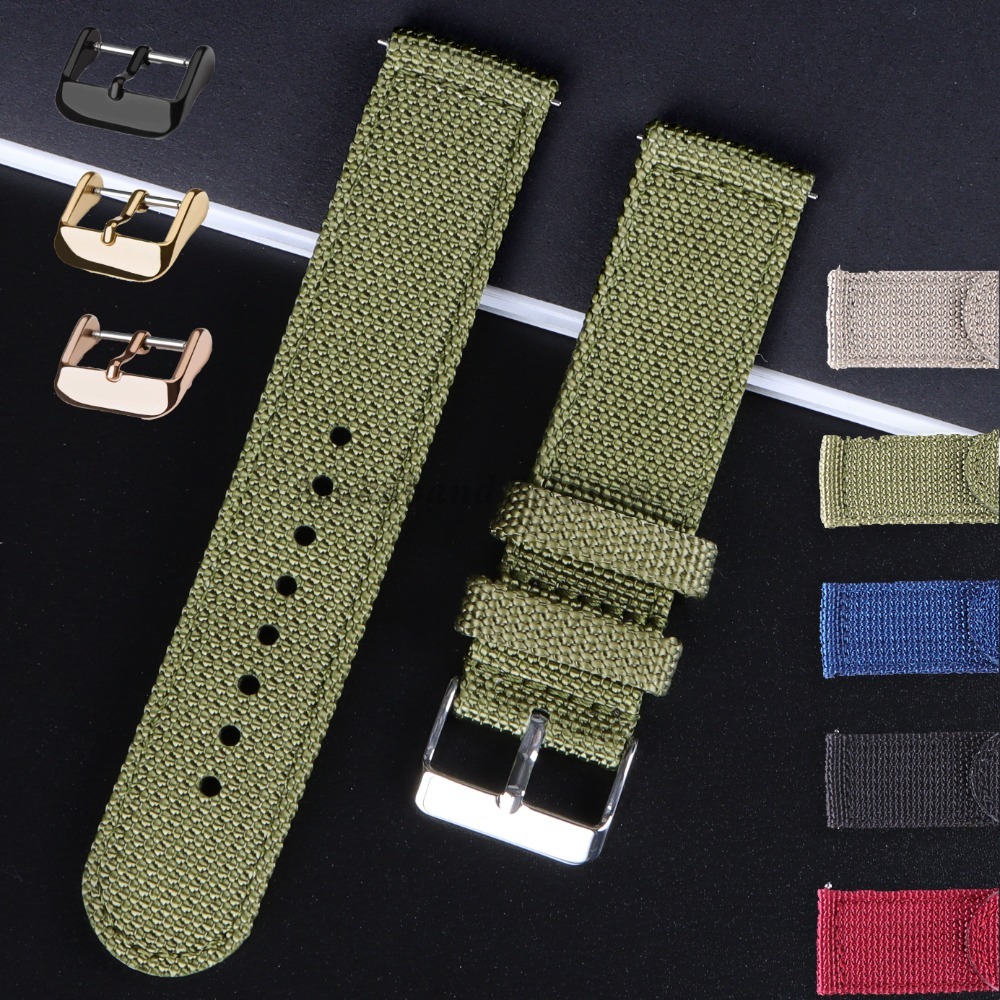 Nato Strap Nylon - 18 20 22 24mm Naylon Kanvas