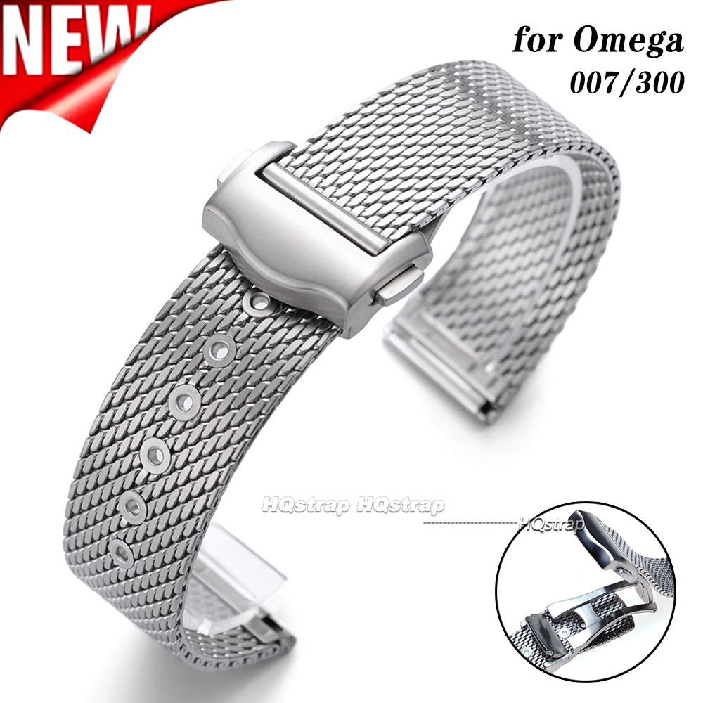 Omega Watch Seamaster - Paslanmaz Çelik saat kayışı 20mm Omega