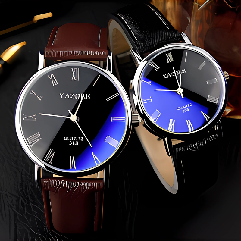 YAZOLE Minimalist Kuvars Saatl - Leather Watch Band Men incelemesi ve fiyatı