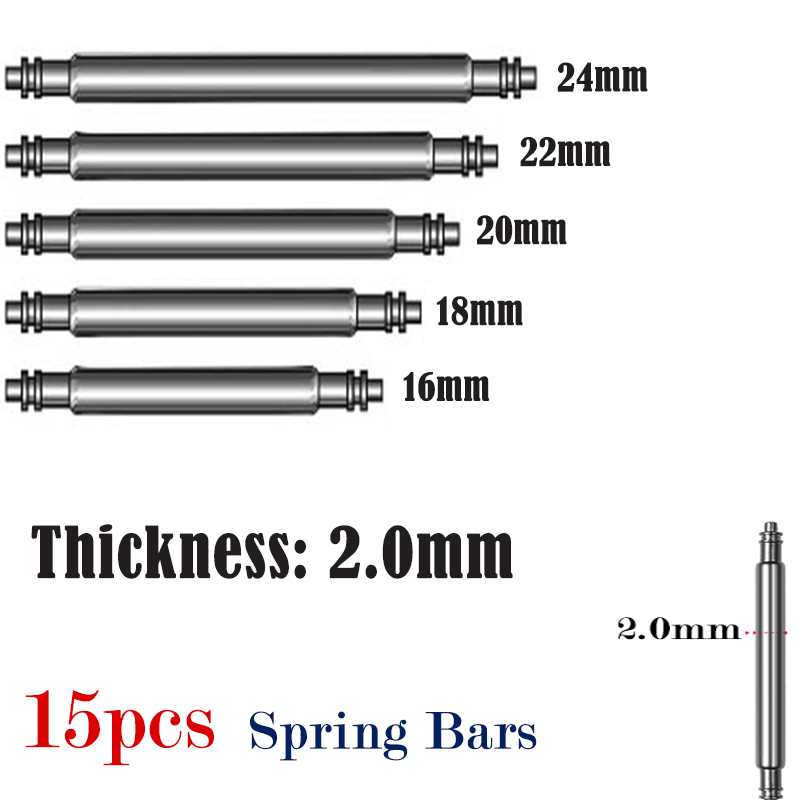 15 adet saat kayışı Pin 2.0mm  - Spring Bar Tool Set incelemesi ve fiyatı