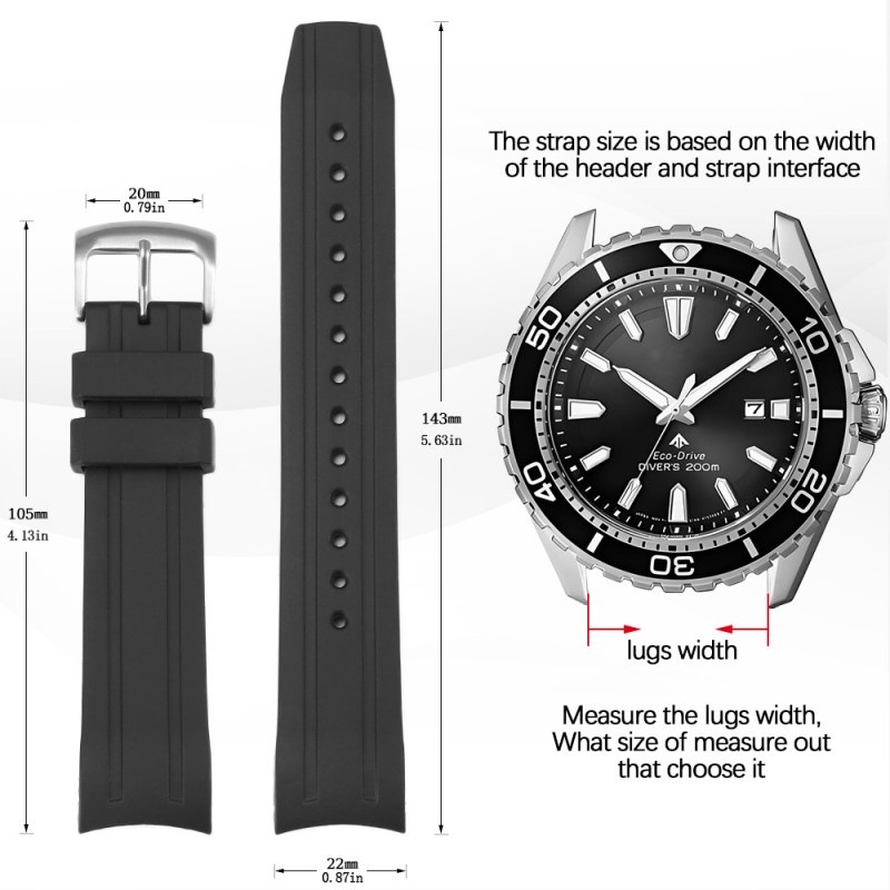 22mm Kavisli Uçlu Silikon saat - Citizen Watch Promaster incelemesi ve fiyatı