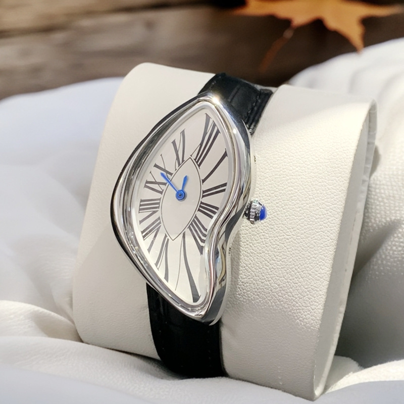 Ortaçağ uzaylı saatler eriyik  - Leather Watch Band Men incelemesi ve fiyatı