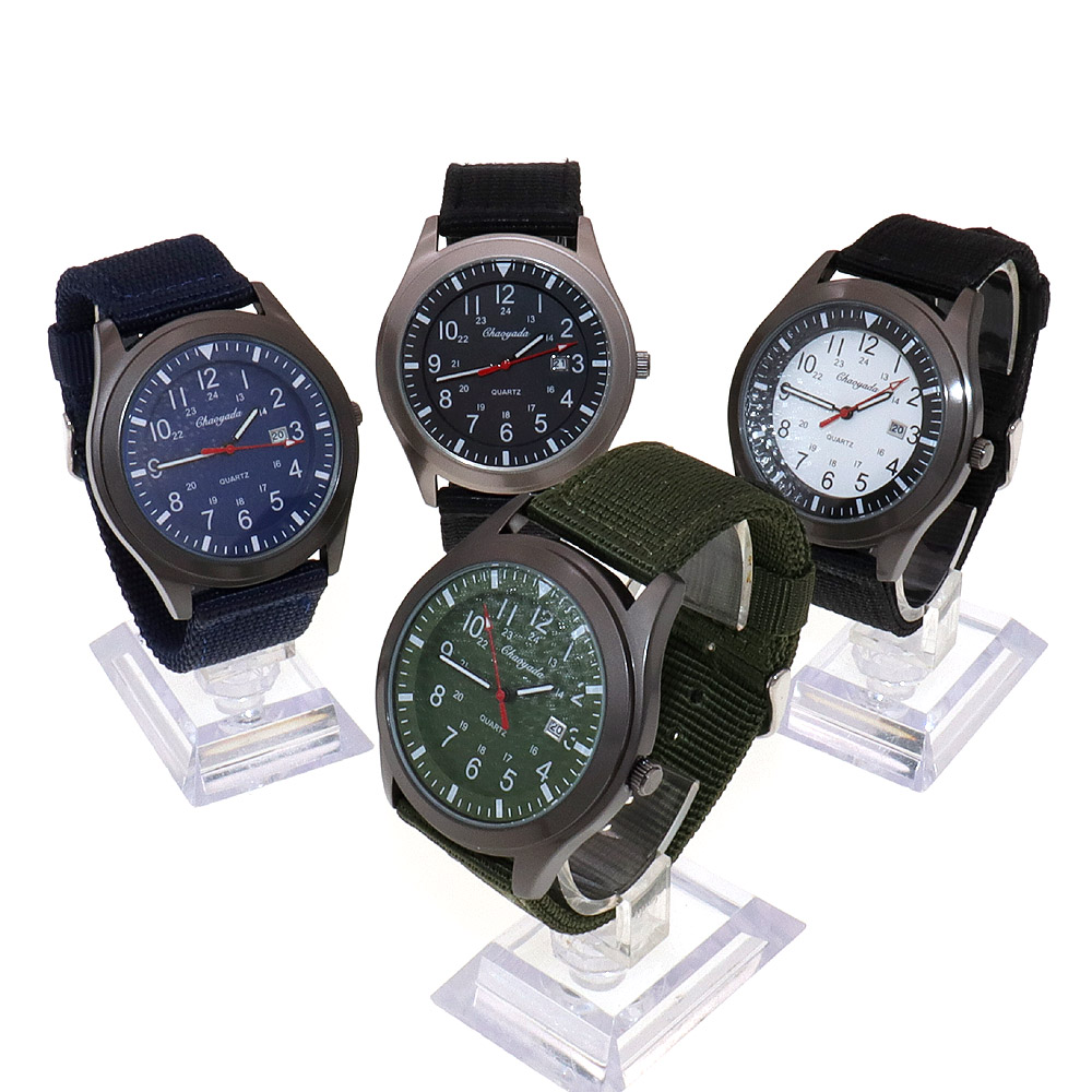 Lüks Erkek Kuvars Saat Spor Gü - Canvas Strap Watch incelemesi ve fiyatı