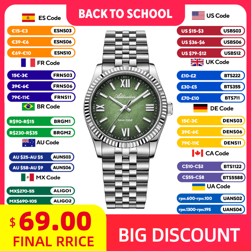 ADDIESDIVE Zarif Kadın Saati L - Stainless Bracelet Diver incelemesi ve fiyatı