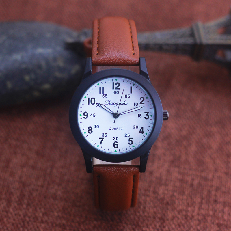 Chaoyada moda erkekler Boys de - Leather Watch Band Men incelemesi ve fiyatı