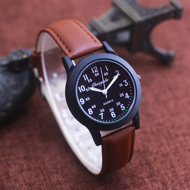 Chaoyada moda erkekler Boys de - Leather Watch Band Men incelemesi ve fiyatı